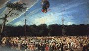 Antonio  Carnicero Balloon Ascent at Aranjuez oil painting artist